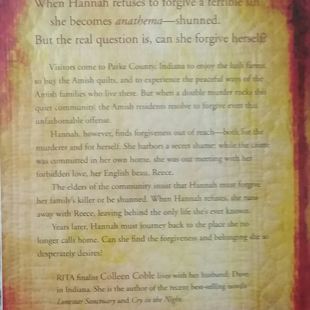 Anathema by Colleen Coble GUC - Picture 3 of 5